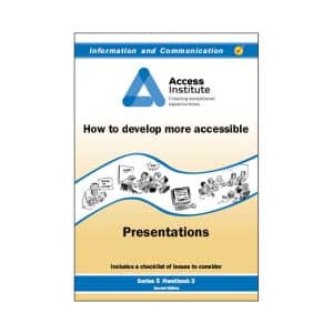 5.3 - How to develop more accessible Presentations